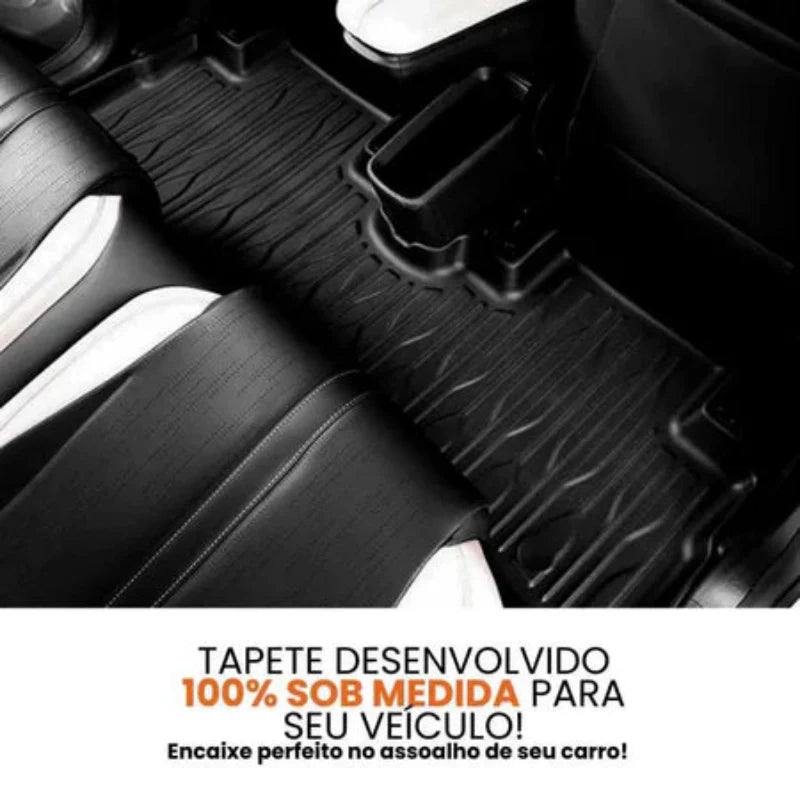 TAPETE BANDEJA 3D PREMIUM 5 PEÇAS  INCLUSO PORTA MALAS